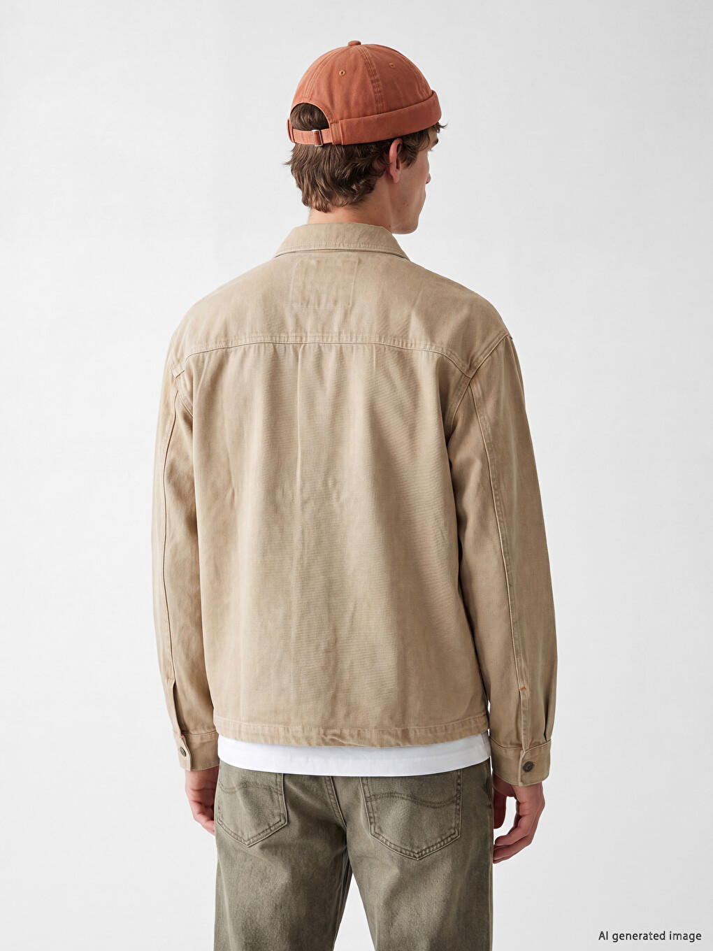 Relaxed Fit Men's Jean Shirt-2