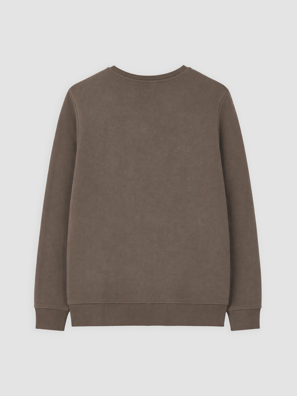 Bej Bisiklet Yaka Baskılı Sweatshirt-1