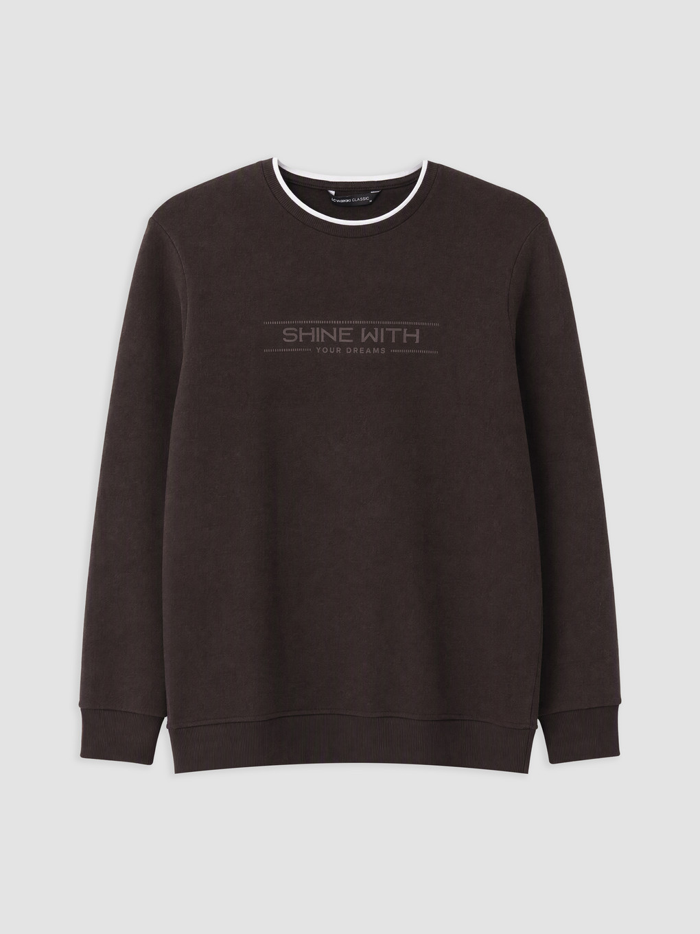 Crew Neck Printed Men's Sweatshirt