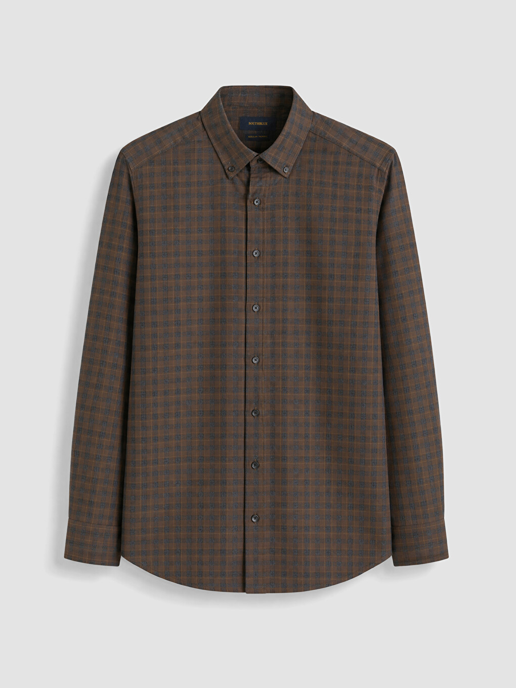 Cămașă Flanelă În Carouri Loose Fit Pentru Bărbați-4