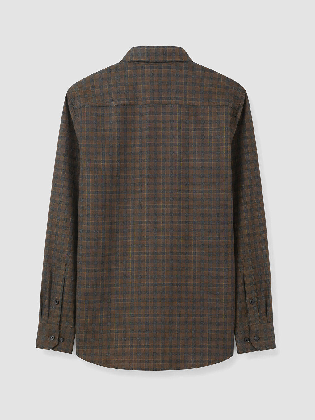 Cămașă Flanelă În Carouri Loose Fit Pentru Bărbați-6