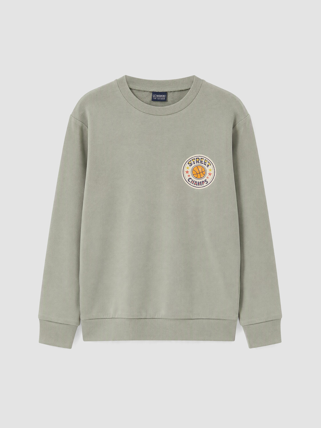 Yeşil Baskılı Erkek Çocuk Sweatshirt