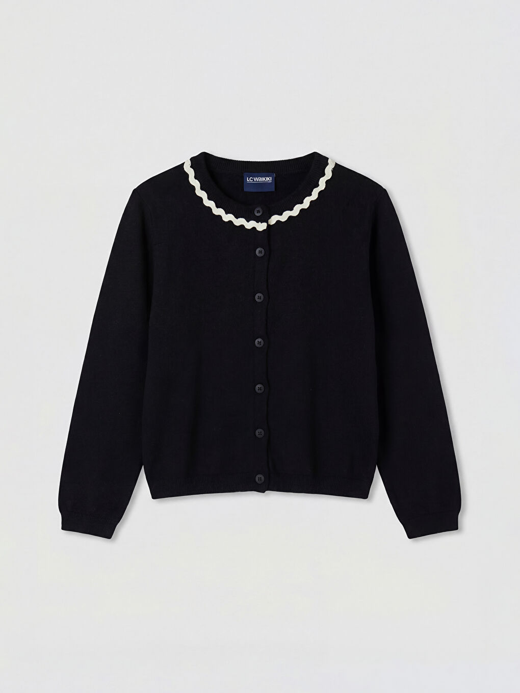 Siyah Kız Çocuk Triko Hırka ve Pantolon-1