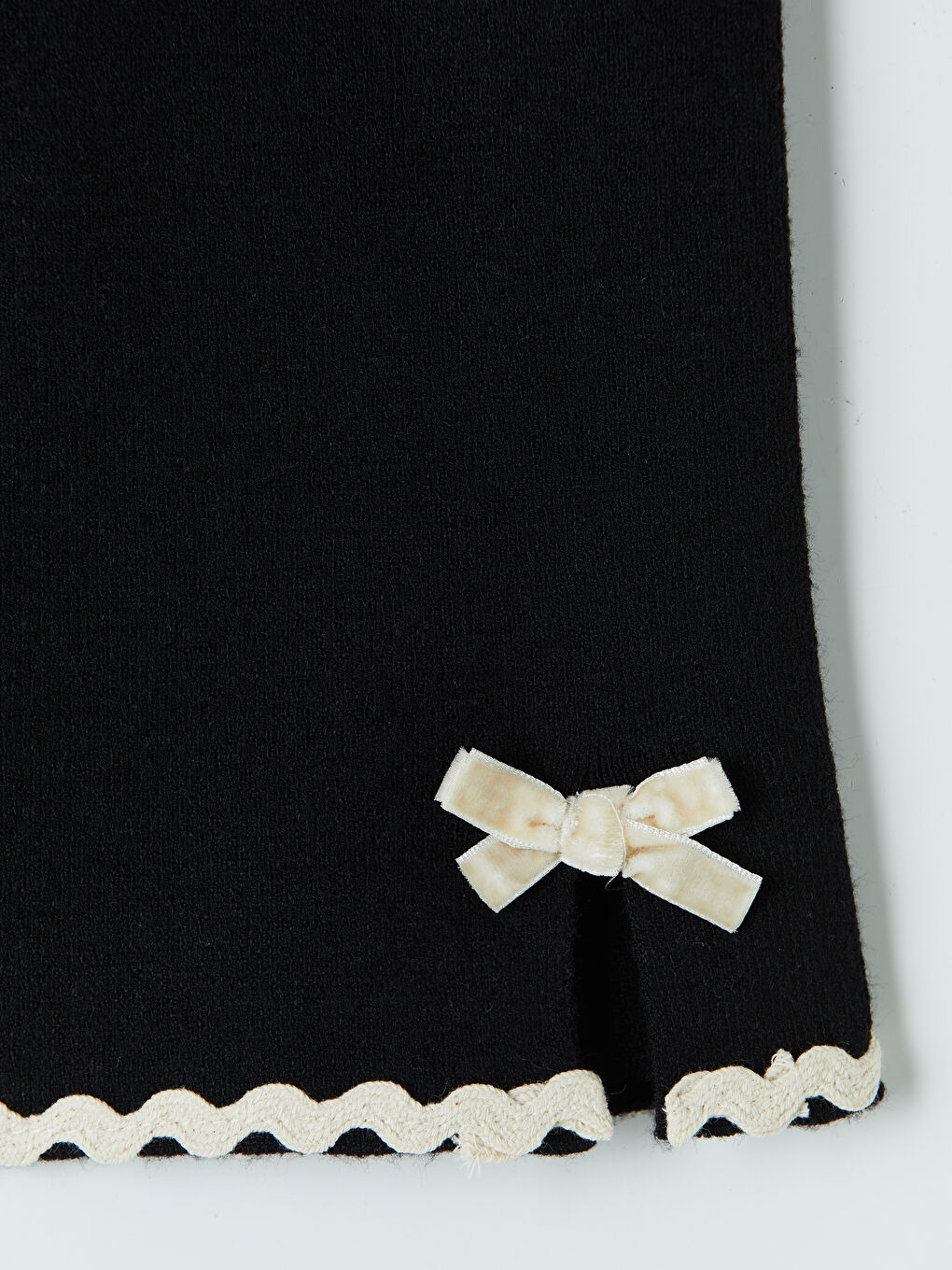 Siyah Kız Çocuk Triko Hırka ve Pantolon-6