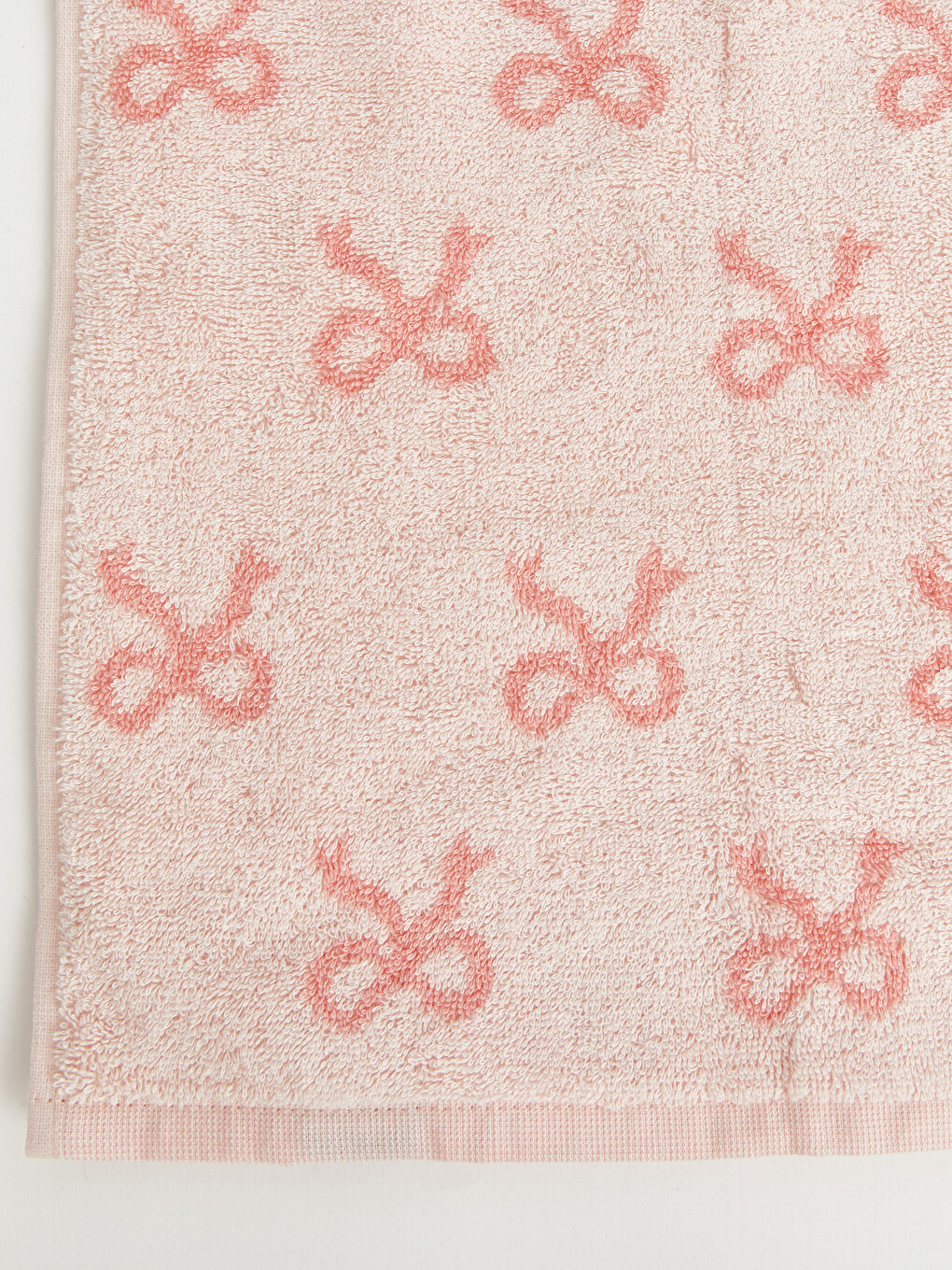 Bow Patterned Cotton Bath Towel 70x140 Cm-1