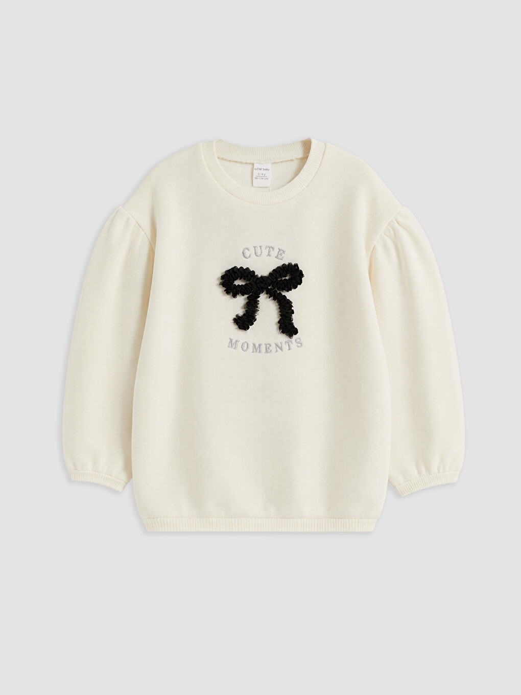 Baby Girl Ecru Sweatshirt