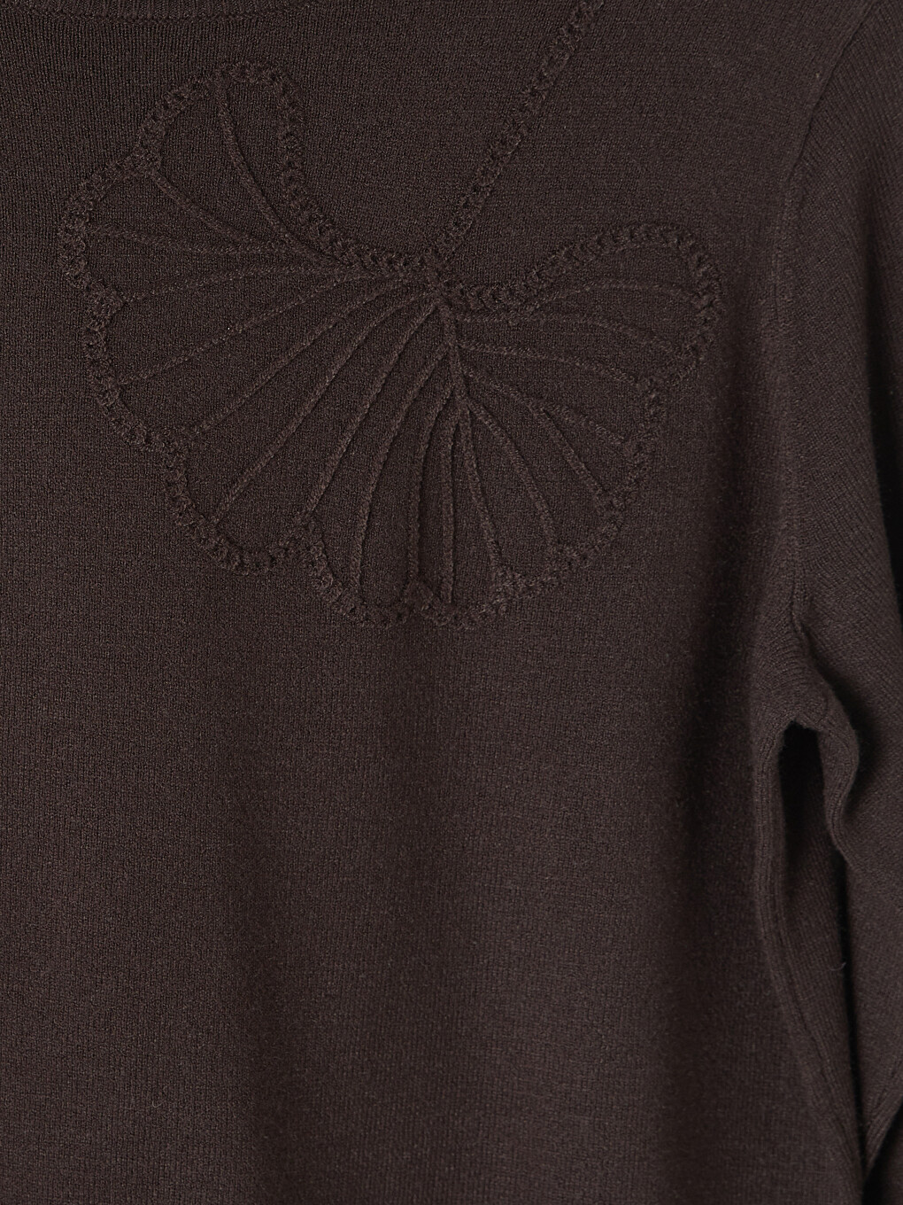 Crew Neck Embroidered Women's Knitwear Sweater-5