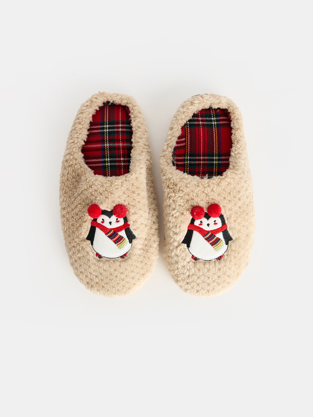 Woman Beige Home Slippers-2