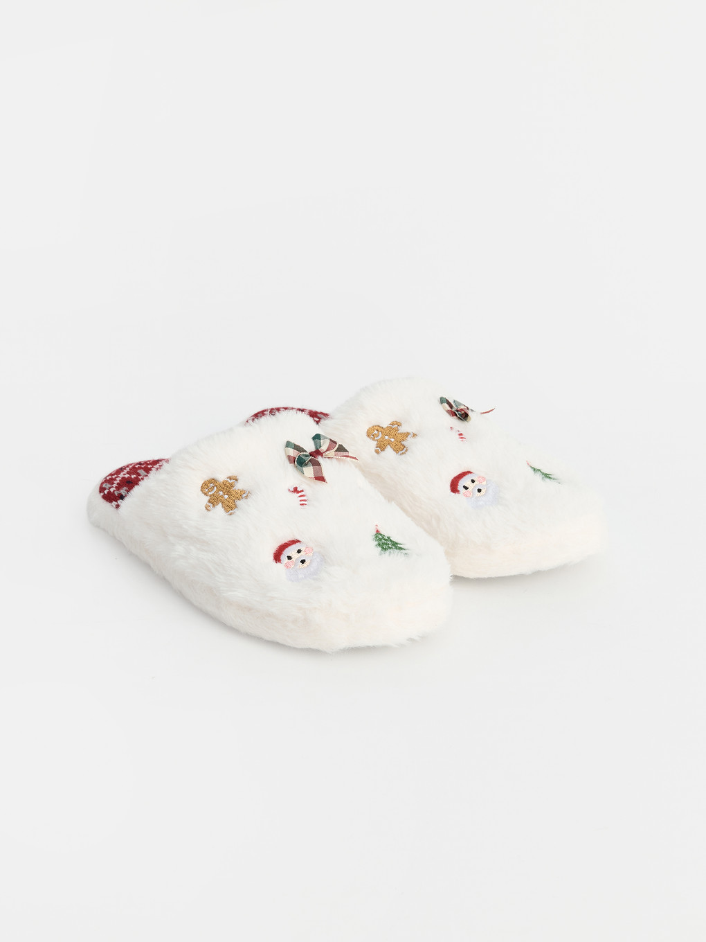 New Year Themed Plush Women's Home Slippers