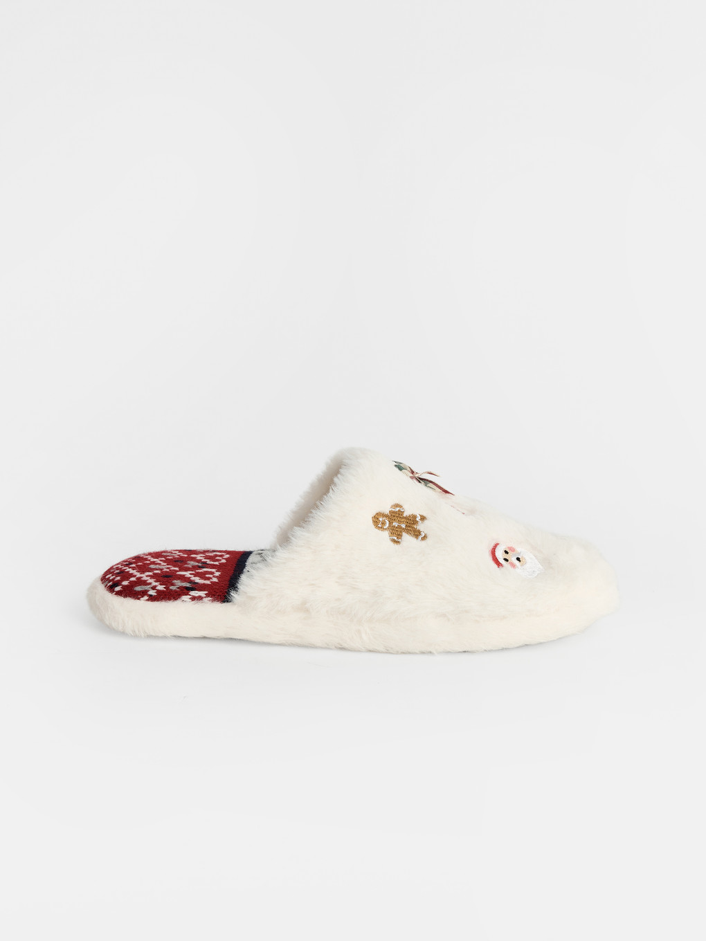 New Year Themed Plush Women's Home Slippers-2