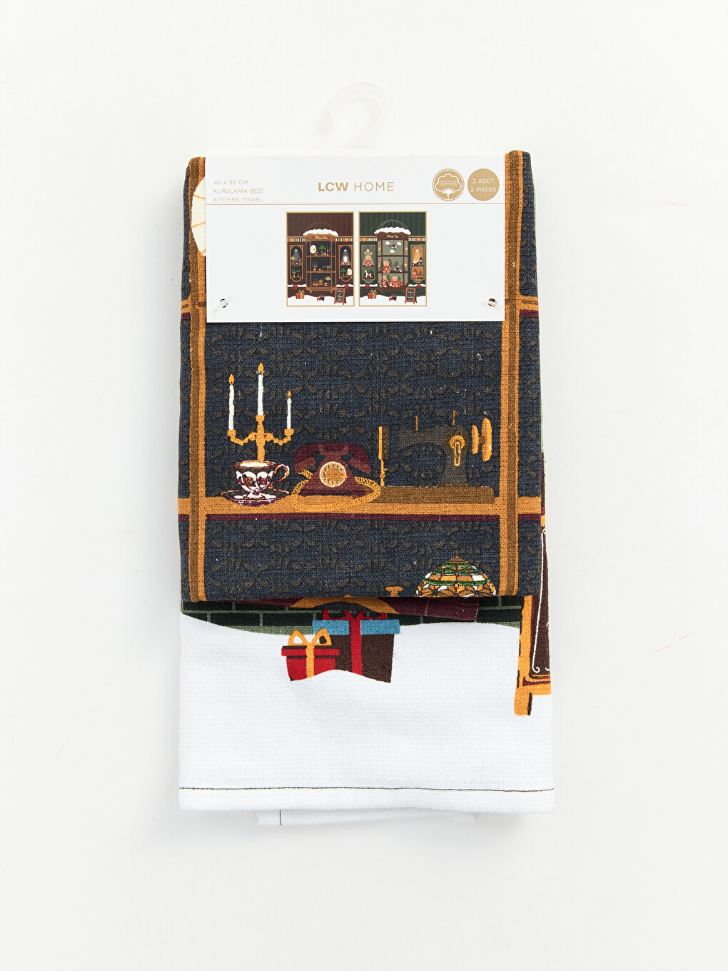 New Year Themed Tea Towel 2 Pack 40x50 Cm-1