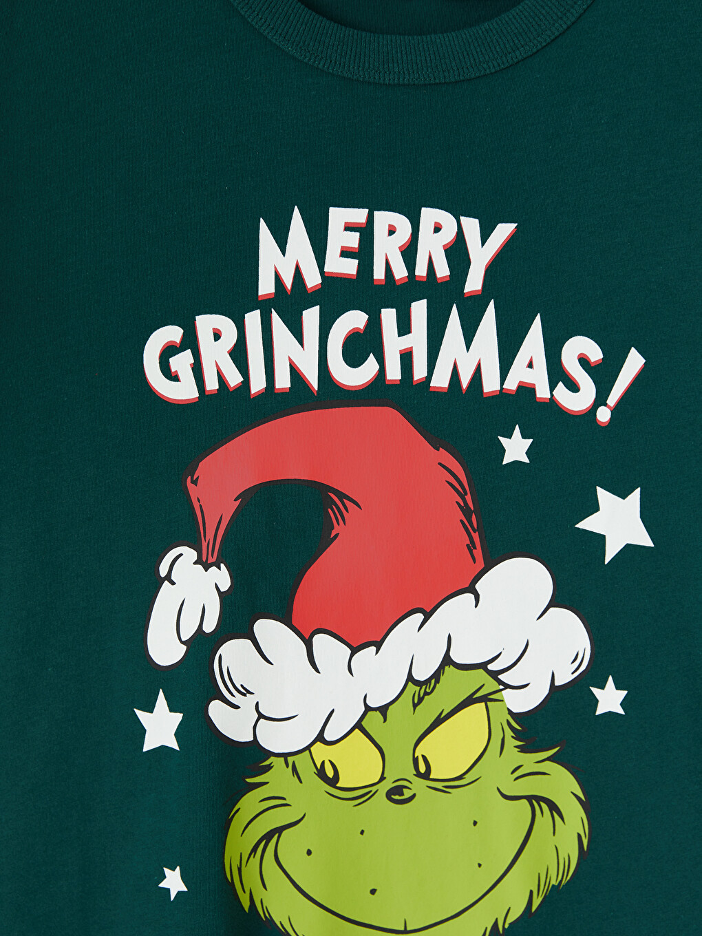 Момчешка Тениска С Кръгло Деколте С Принт Grinch-1