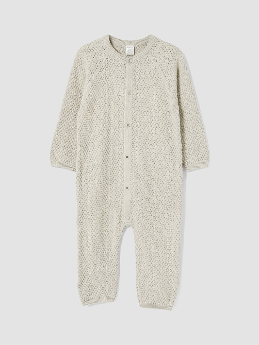 Crew Neck Baby Boys' Knitwear Jumpsuit