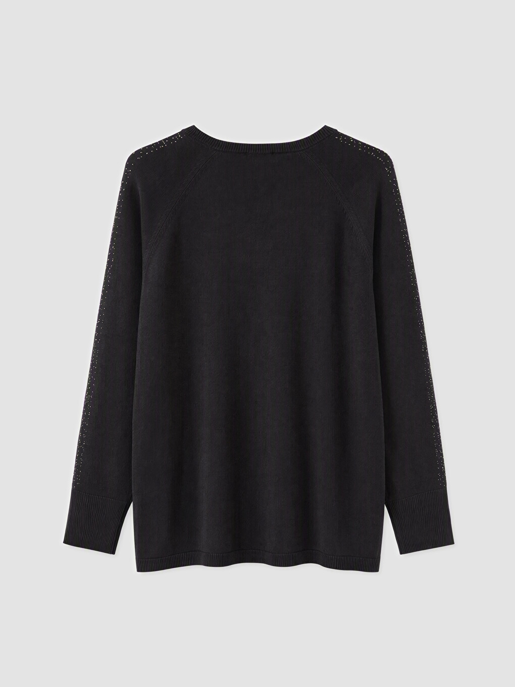 Crew Neck Rhinestone Women's Knitwear Sweater-5
