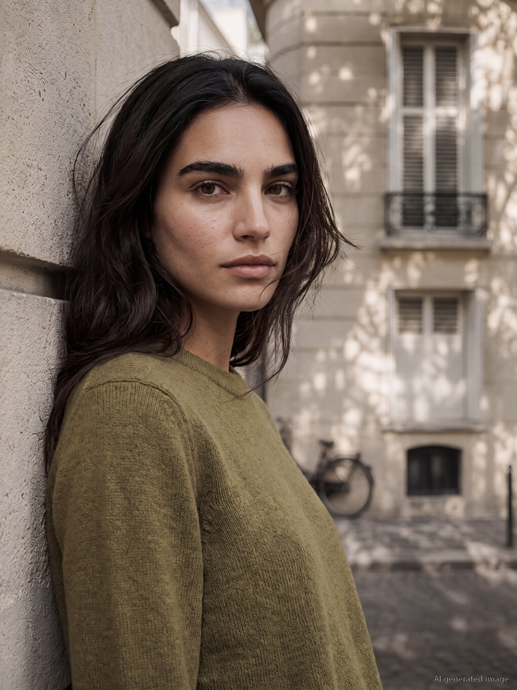 Crew Neck Women's Knitwear Sweater