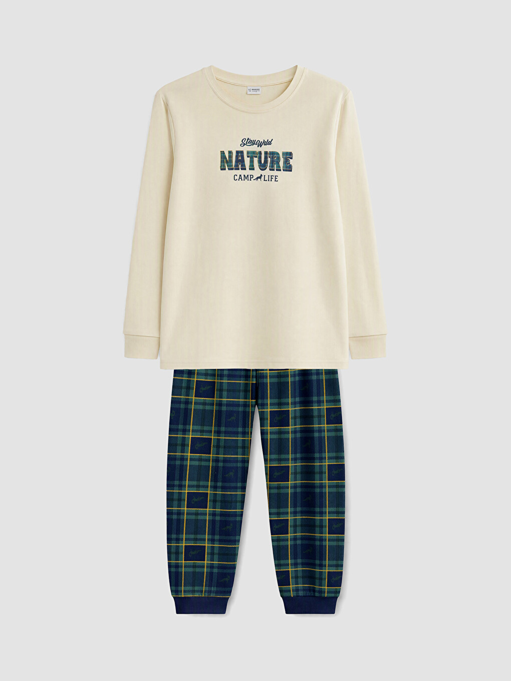 Crew Neck Boys' Pyjamas Set