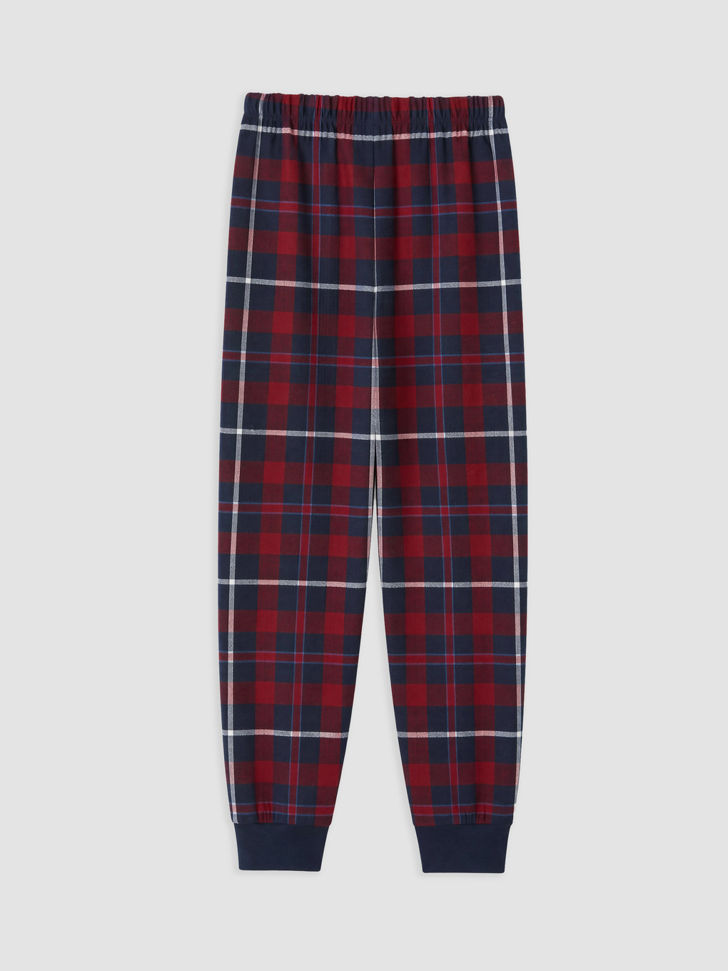 Lacivert Ekose Erkek Çocuk Pijama Alt-1