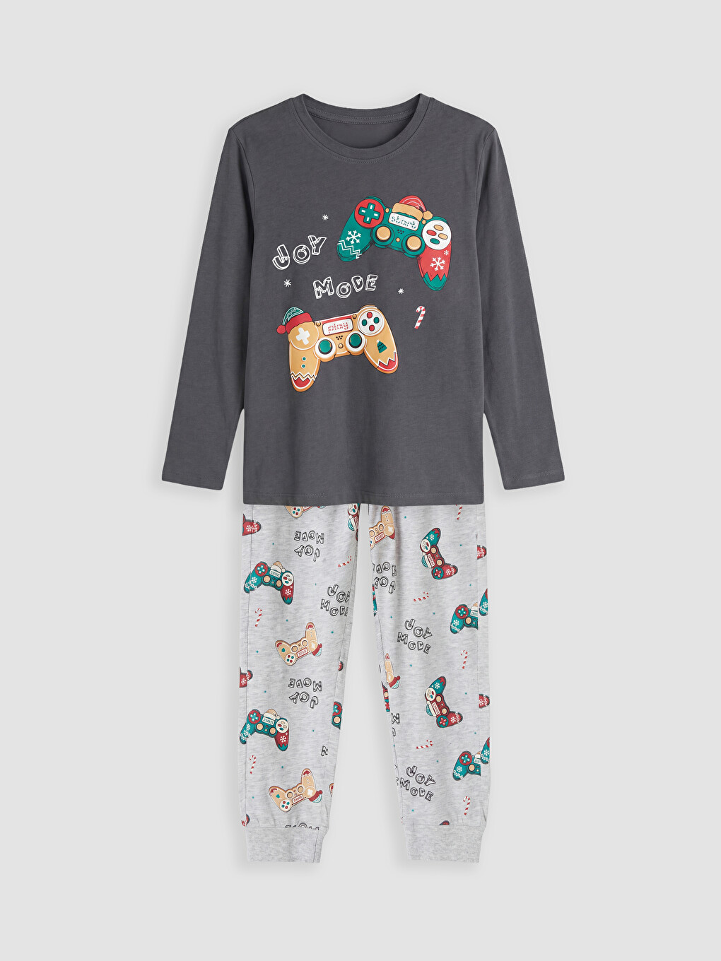 Crew Neck Boys' Pyjamas Set