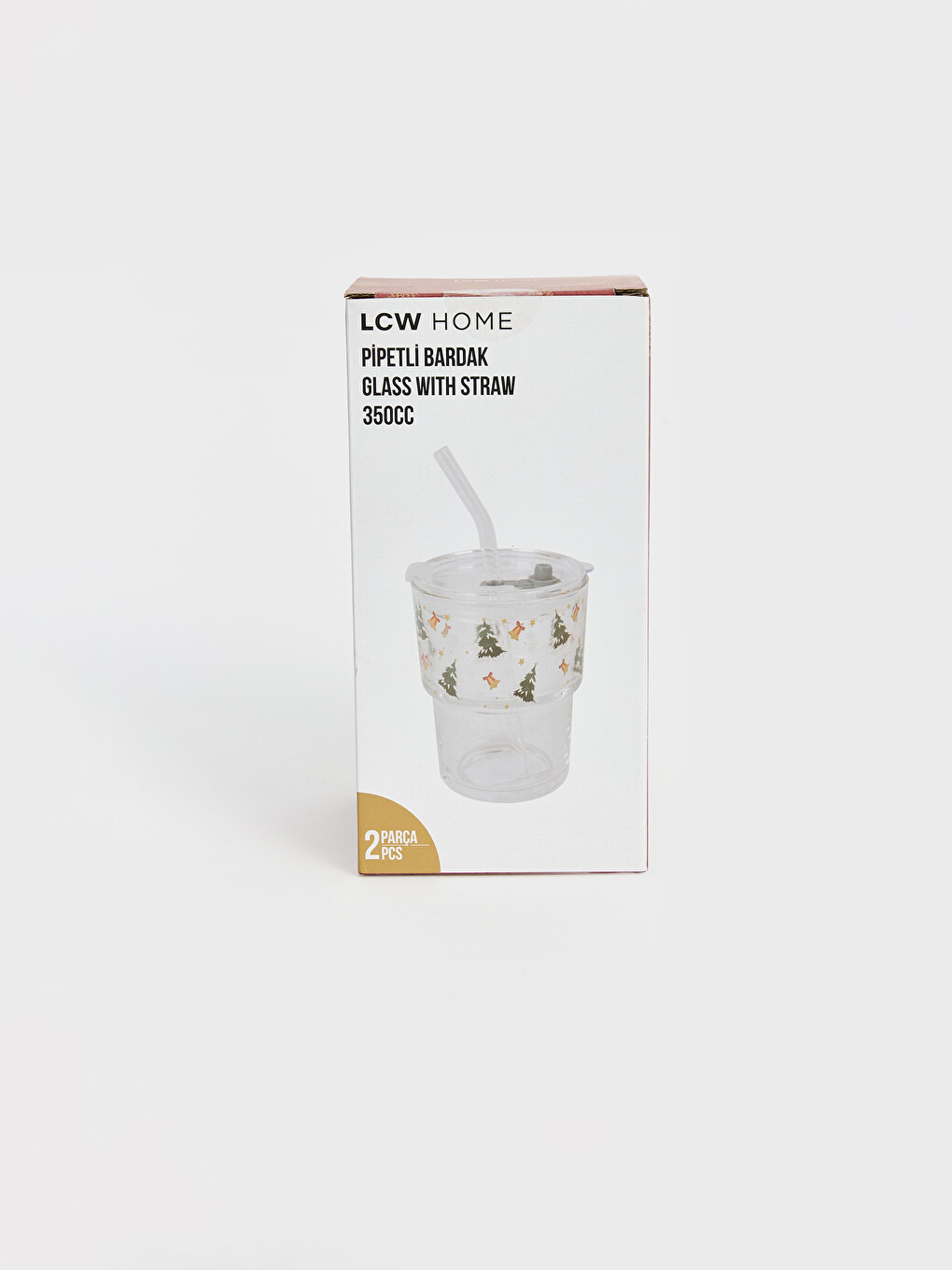 New Year's Themed Strawed Glass Glass 350 Ml-3