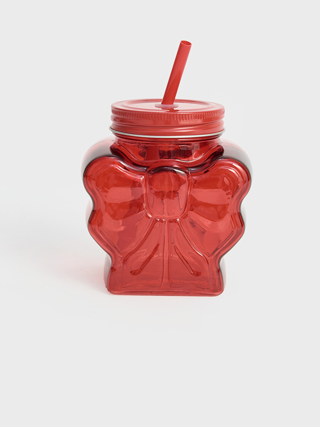 Strawed Glass Thermos Cup-1