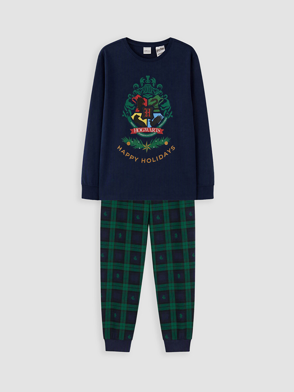 Lacivert Harry Potter Baskılı Erkek Çocuk Pijama Takım