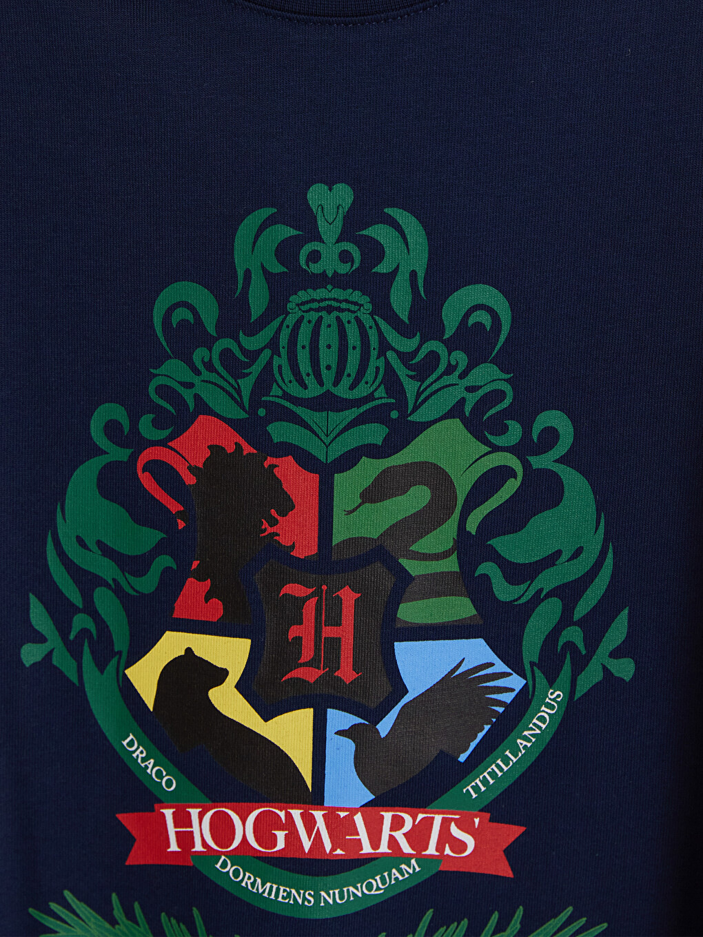 Lacivert Harry Potter Baskılı Erkek Çocuk Pijama Takım-2