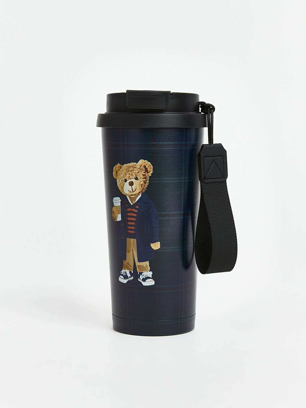 Bär Teddy Bedruckte Strohhalm Stahl Wasserflasche-1