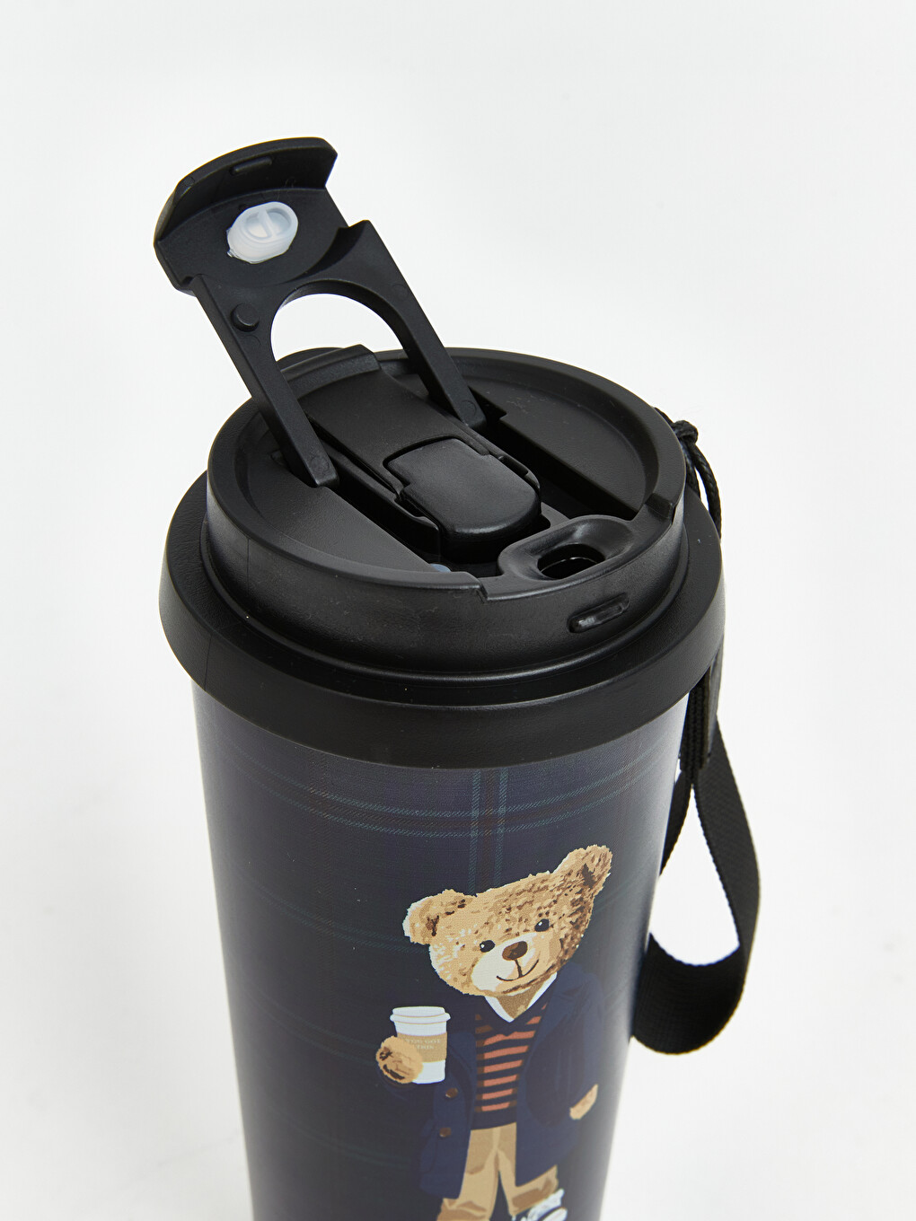 Bär Teddy Bedruckte Strohhalm Stahl Wasserflasche-3