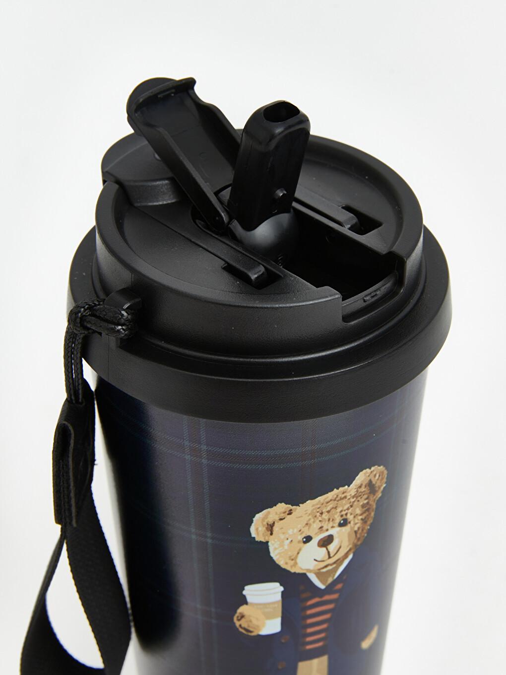 Bär Teddy Bedruckte Strohhalm Stahl Wasserflasche-4