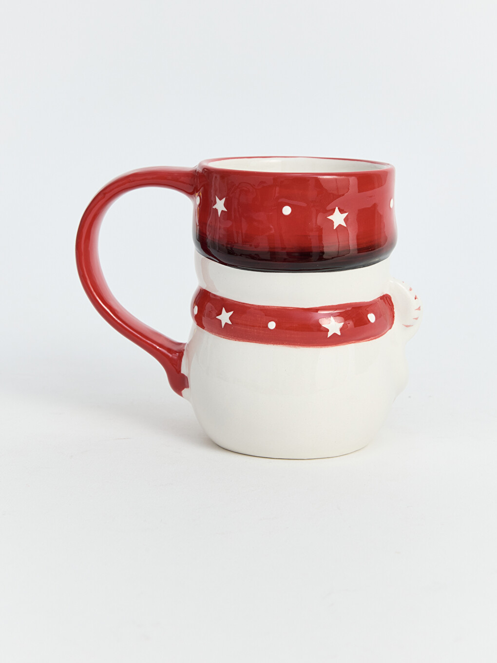 Schneemann Motiv Bedruckter Keramikbecher 300 Ml-2