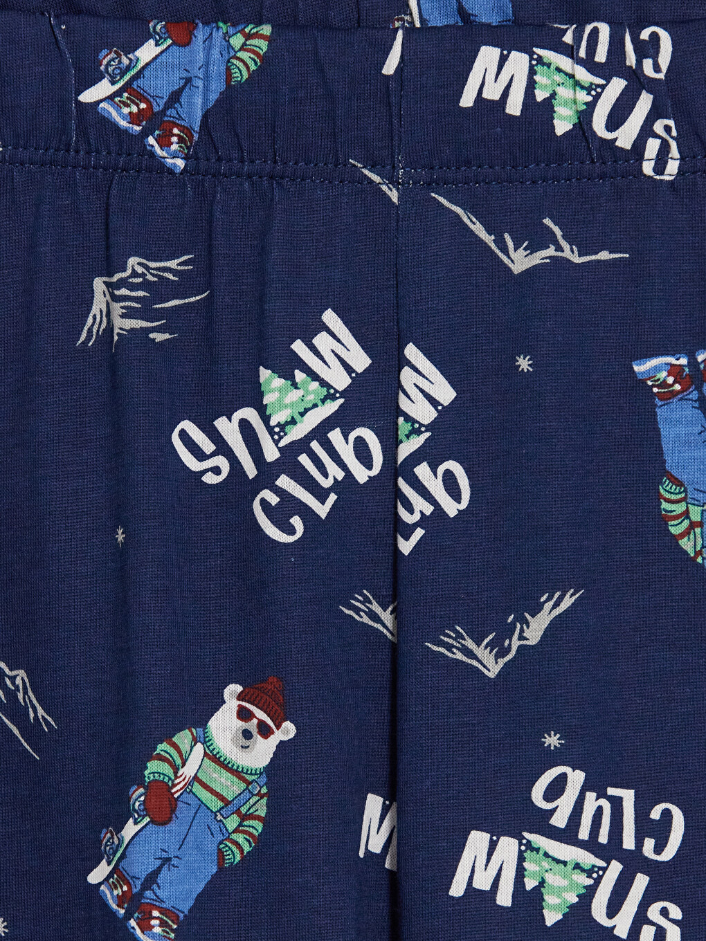 Printed Crew Neck Boys' Pyjamas Set-5