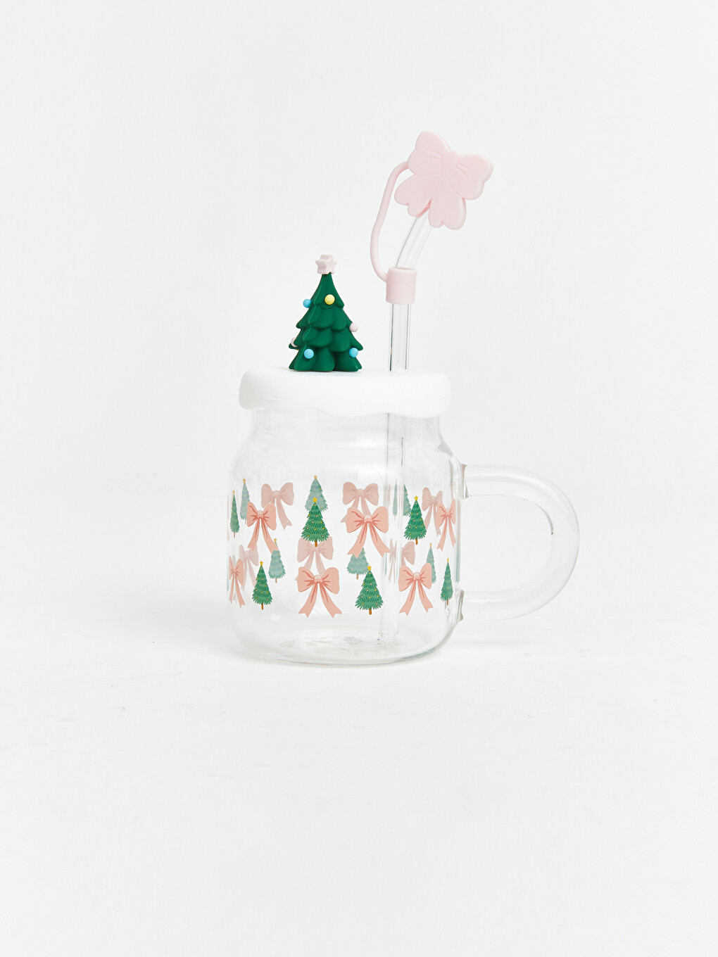 New Year's Themed Straw Glass Glass 450 Ml-1