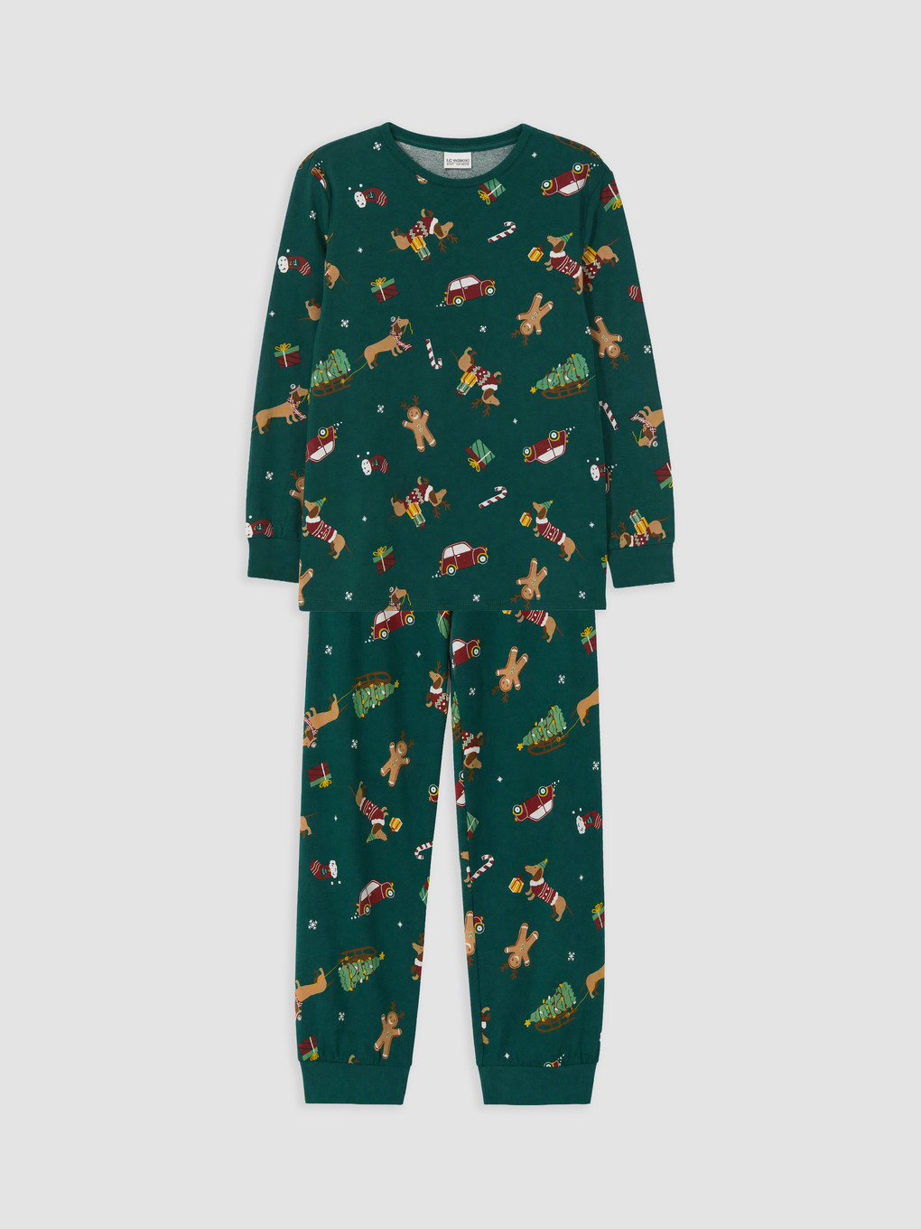 Boy Green Pyjama Set-1