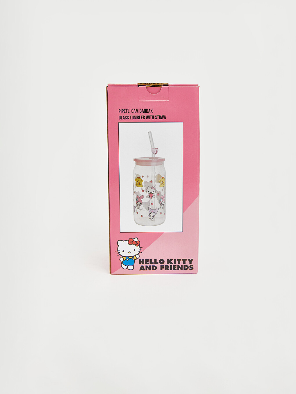 Hello Kitty And Friends Printed Glass Strawed Glass-2