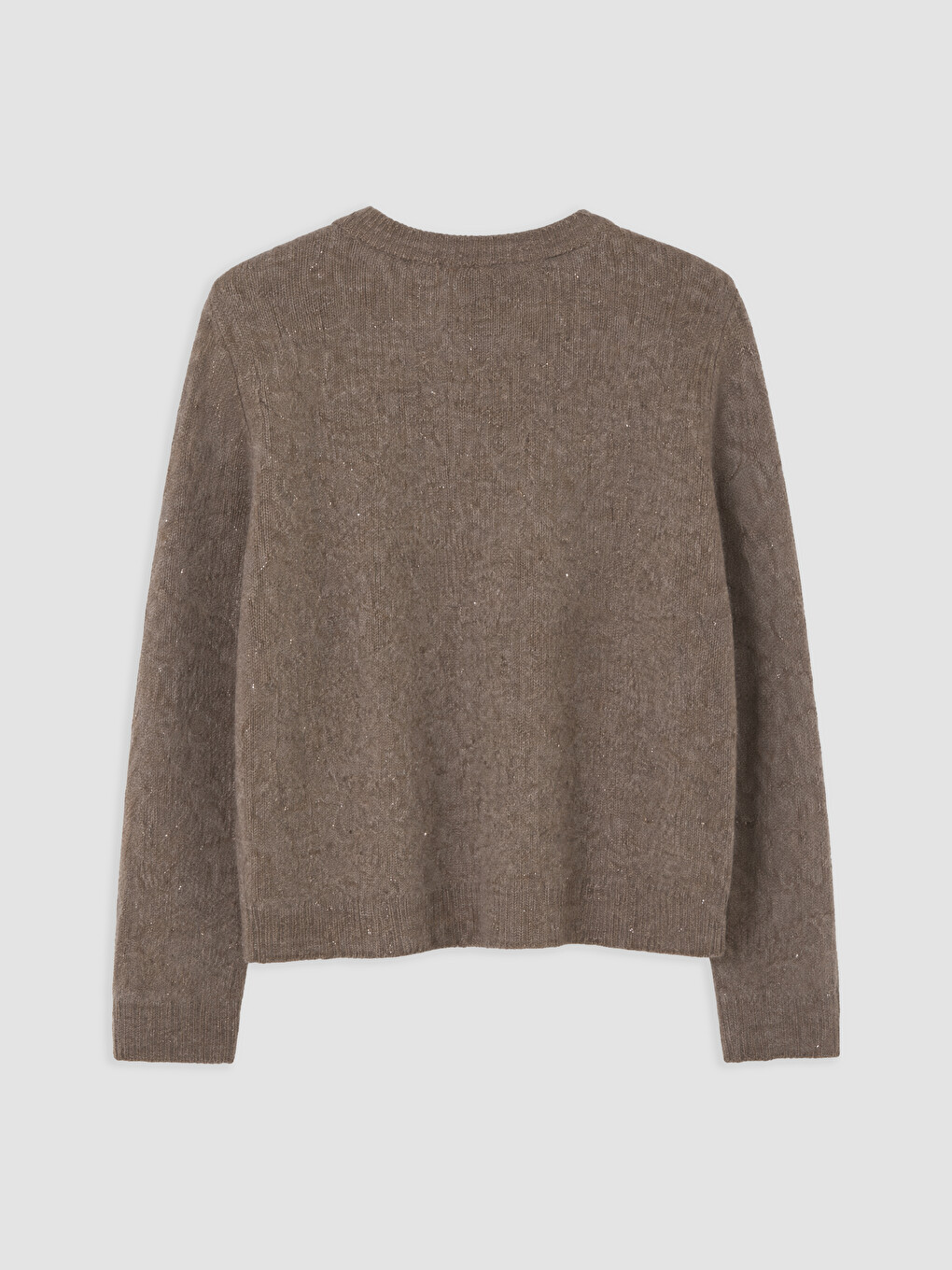 Crew Neck Open-knit Women's Knitwear Sweater-5