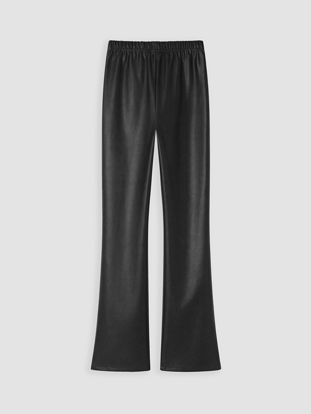 Faux Leather Girls' Flare Leggings-2