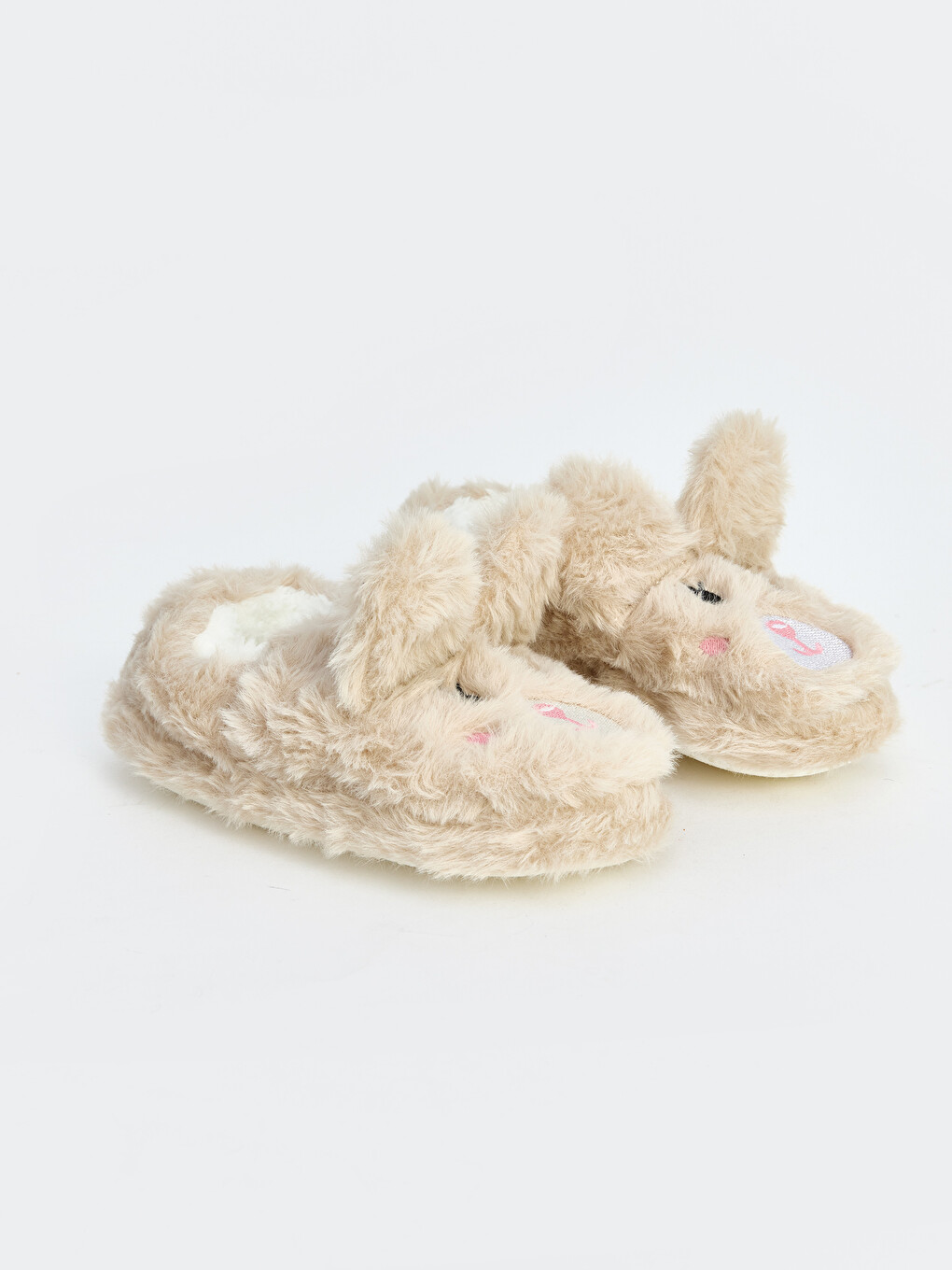 Girl Beige Slipper Boots