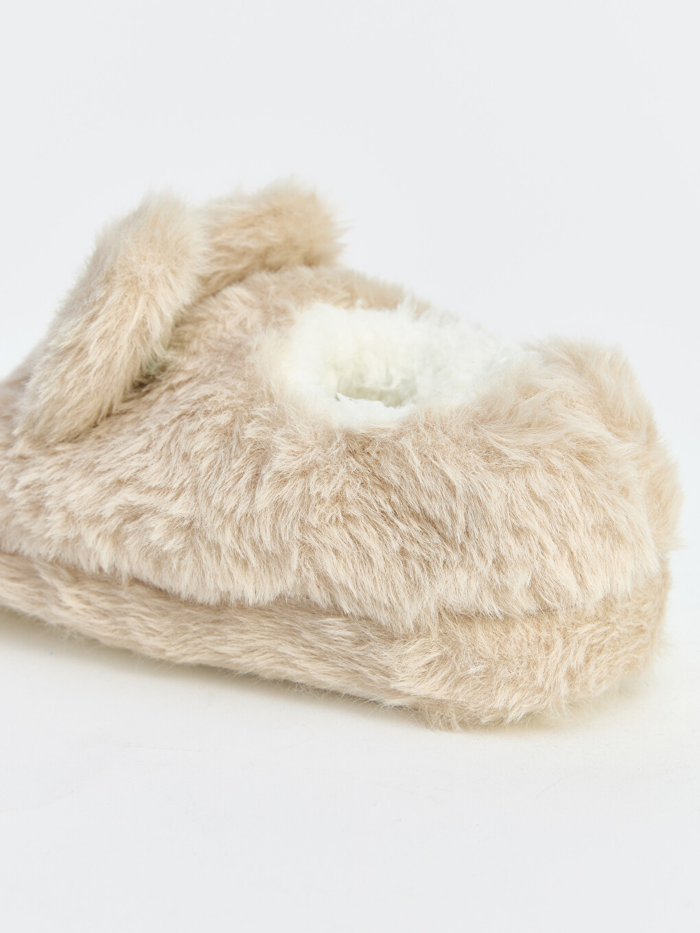 Girl Beige Slipper Boots-2