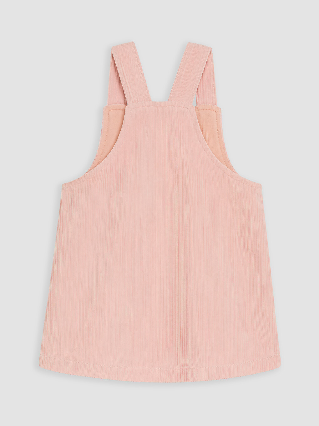 Pembe Kız Bebek Kadife Salopet Elbise-2