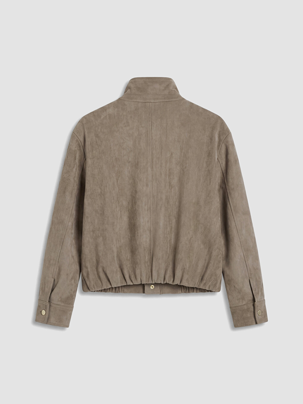 Kadın Oversize Süet Görünümlü Ceket-4