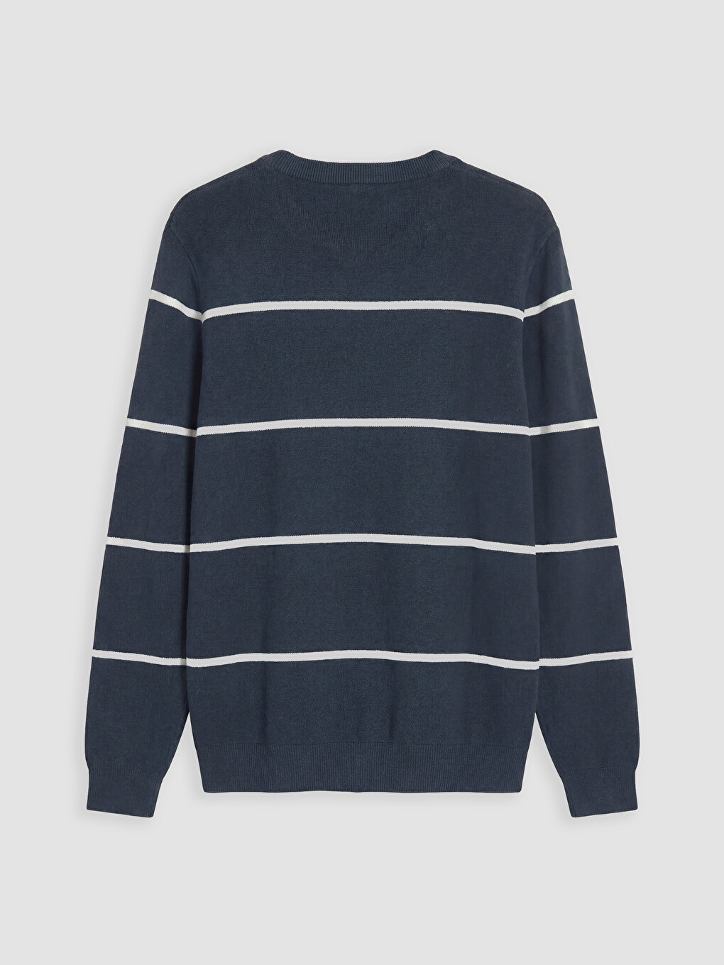 Crew Neck Striped Men's Knitwear Sweater-5
