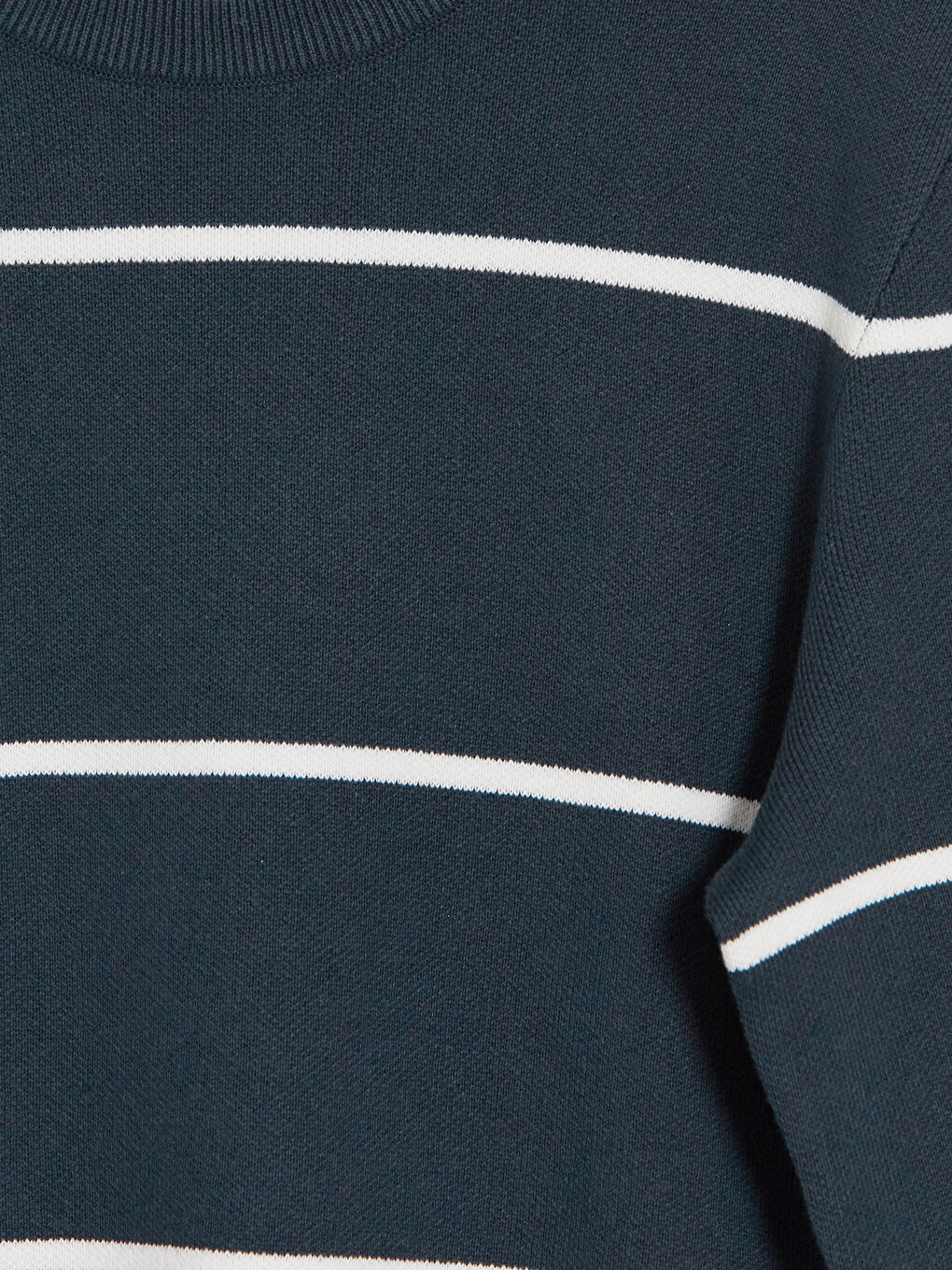 Crew Neck Striped Men's Knitwear Sweater-6