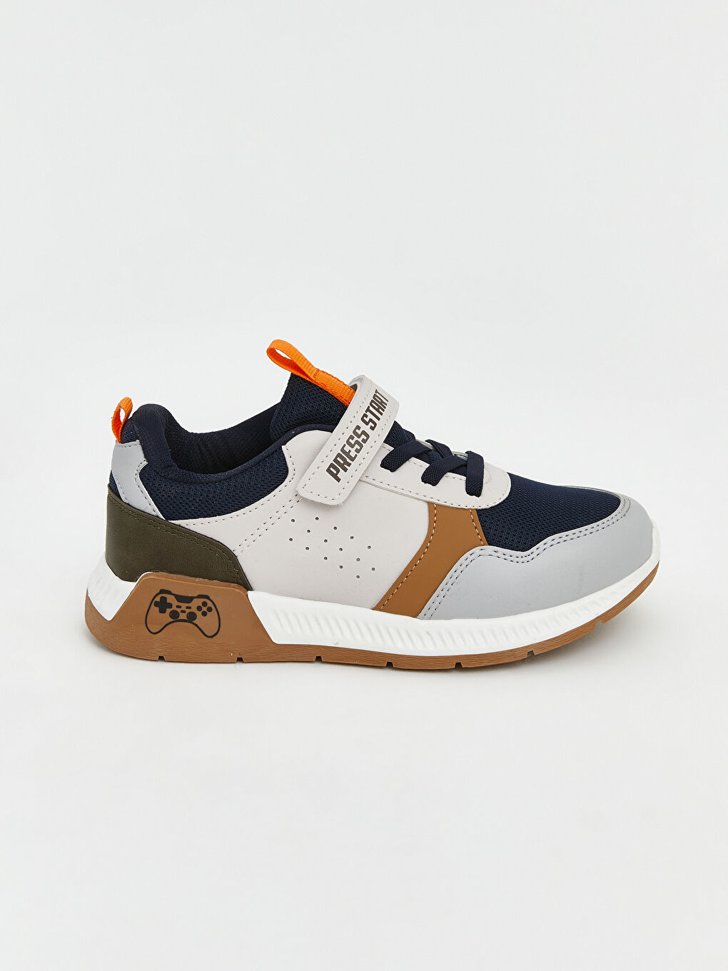 Bej Kalın Tabanlı Erkek Çocuk Spor Ayakkabı-1