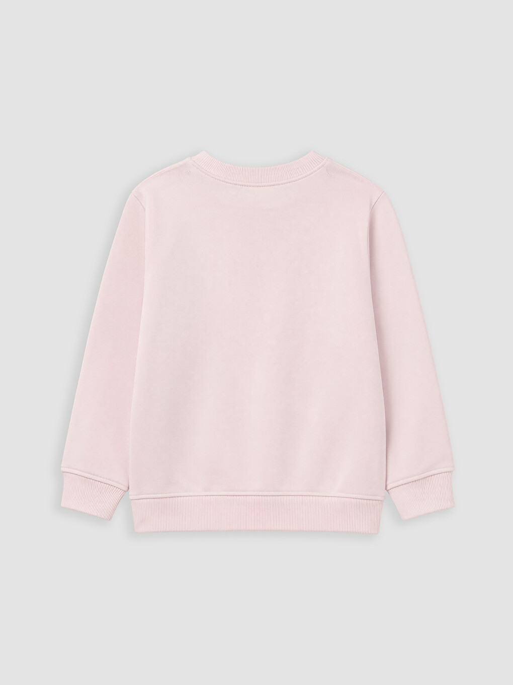 Pembe Bisiklet Yaka Baskılı Kız Çocuk Sweatshirt-2