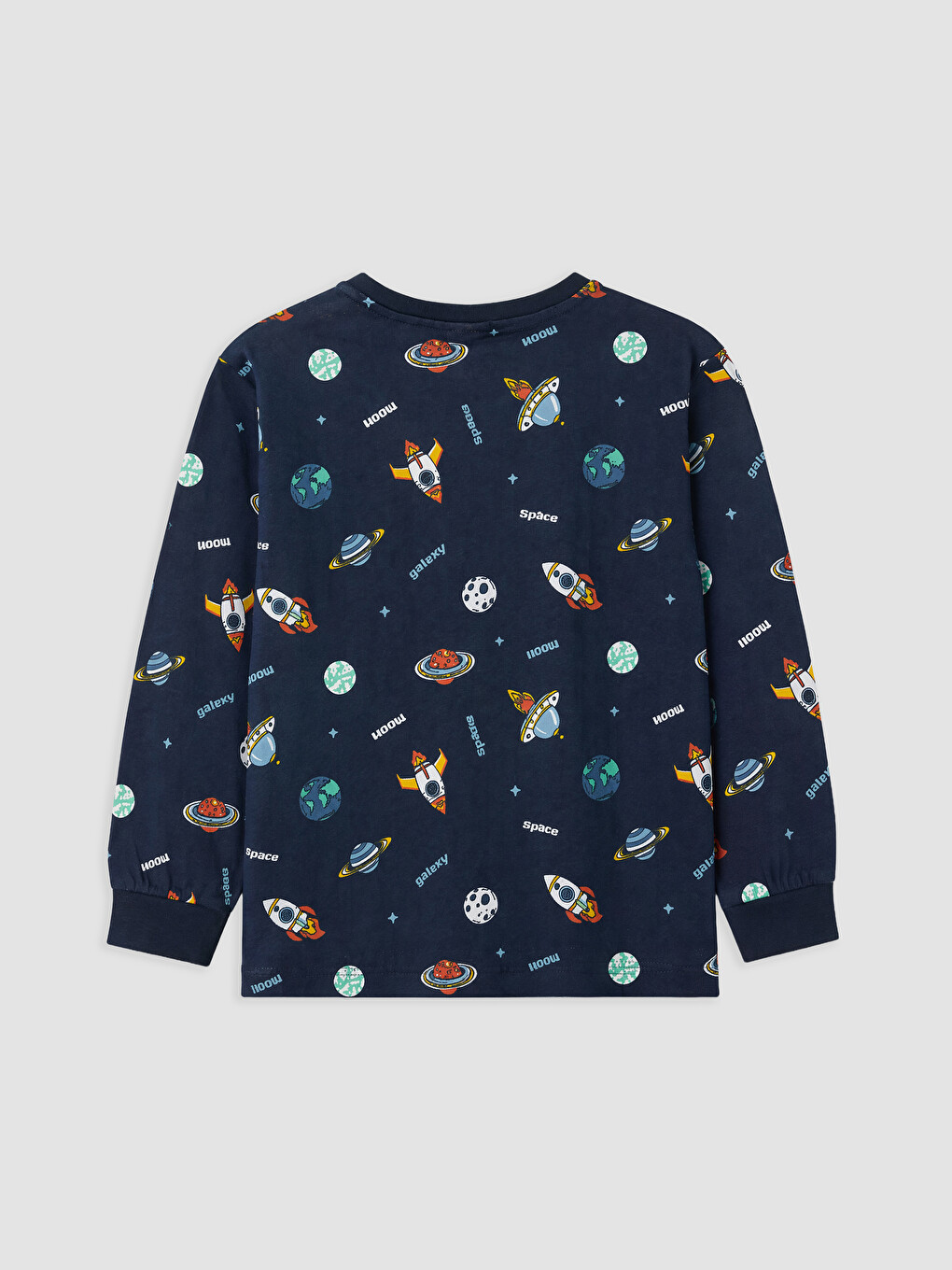 Lacivert Baskılı Erkek Çocuk Pijama Takım-2