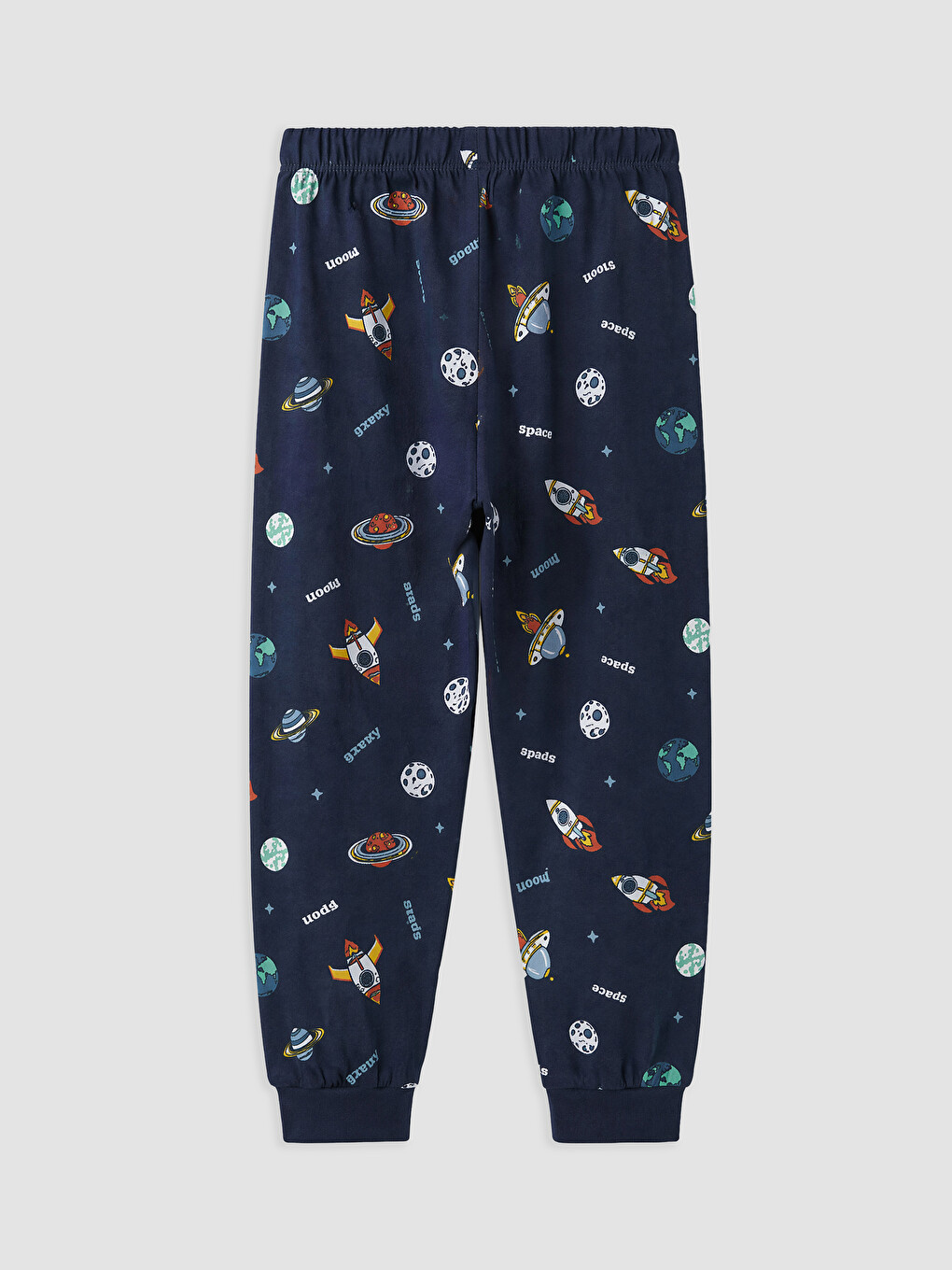 Lacivert Baskılı Erkek Çocuk Pijama Takım-4