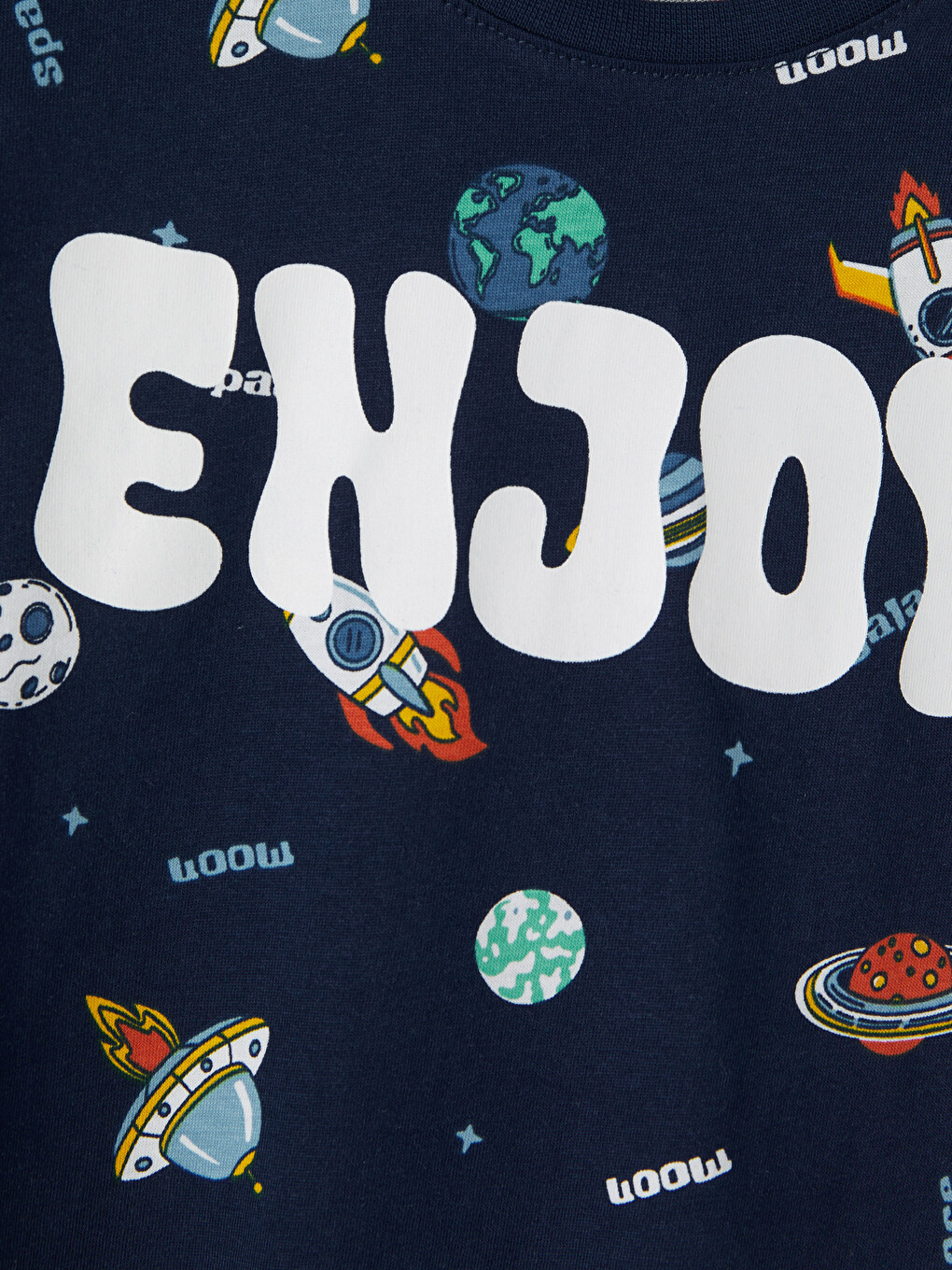 Lacivert Baskılı Erkek Çocuk Pijama Takım-5
