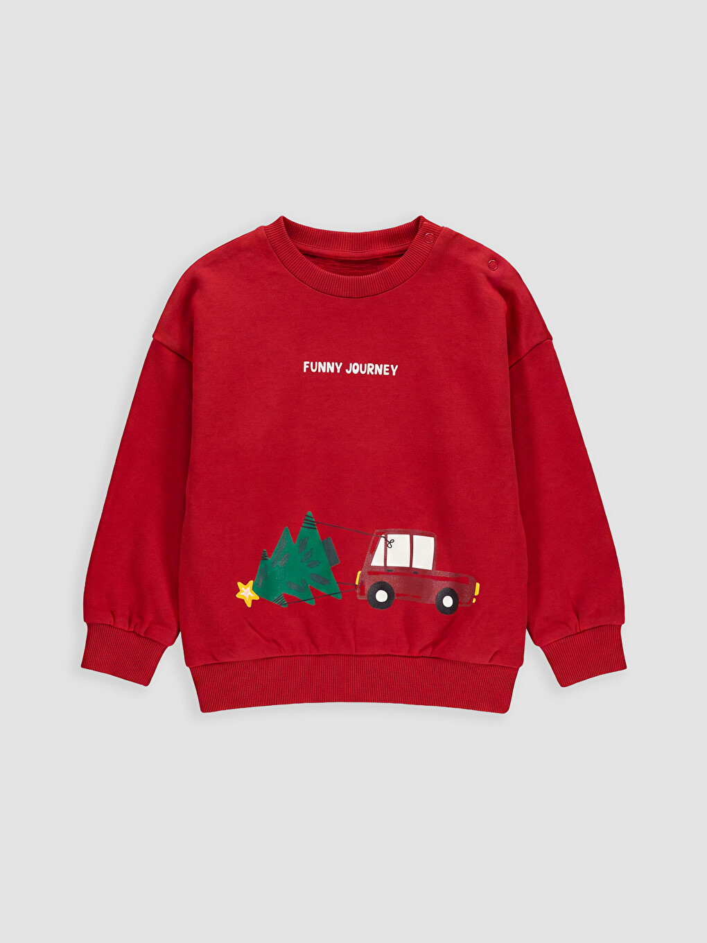 Printed Baby Boys' Sweatshirt And Sweatpants Set-1