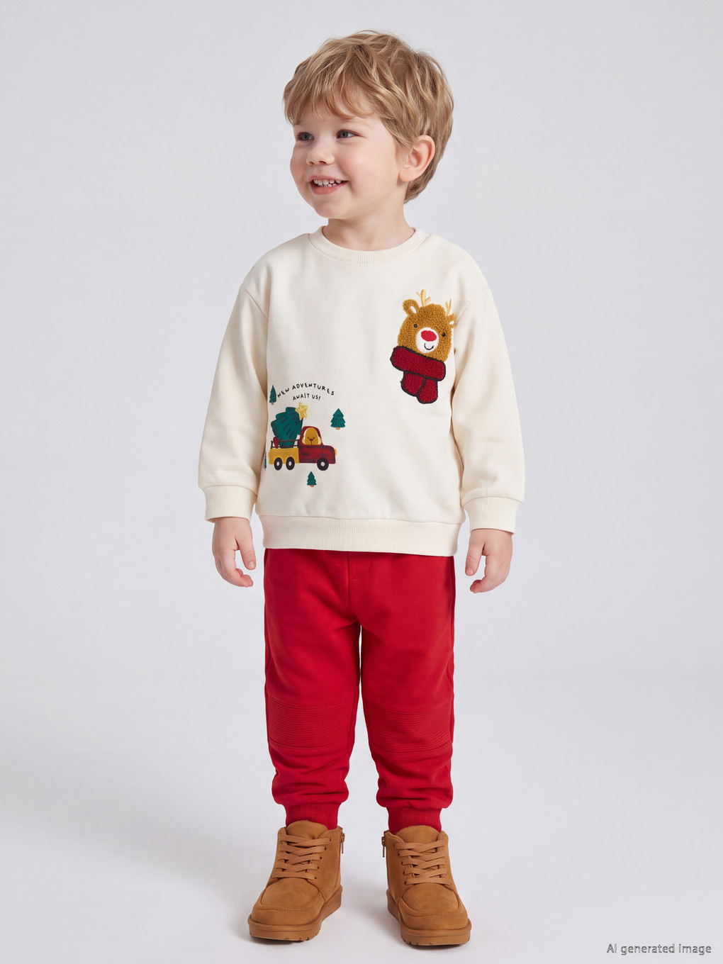 Baby Boy Ecru Set