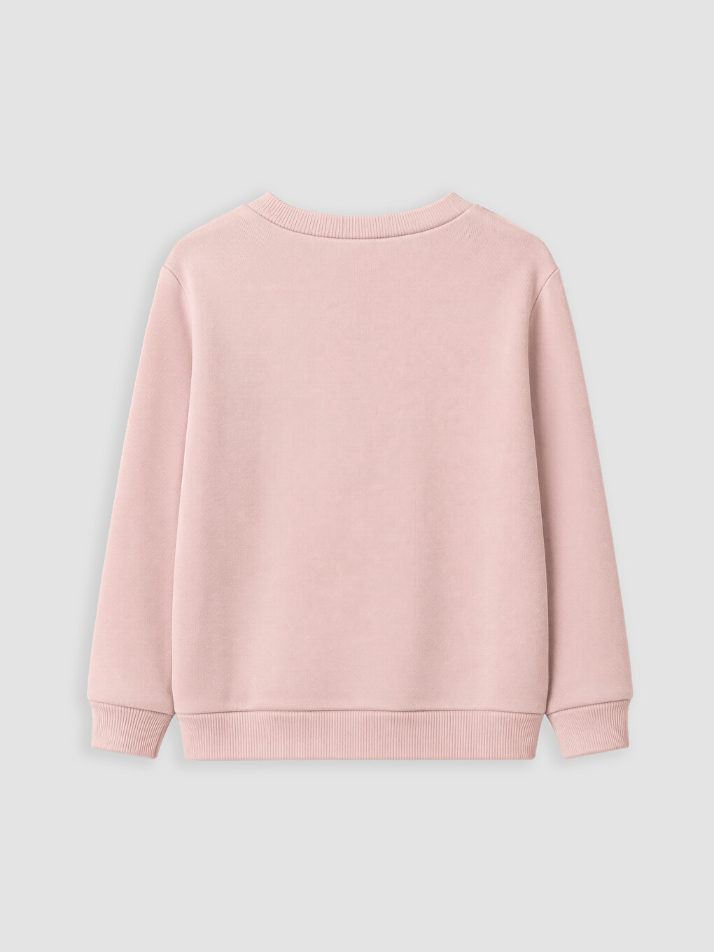 Pembe Bisiklet Yaka Baskılı Kız Çocuk Sweatshirt-2